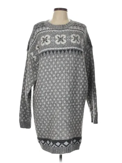 Pre-owned American Eagle Outfitters Pullover Sweater In Gray