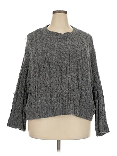 Pre-owned American Eagle Outfitters Pullover Sweater In Gray