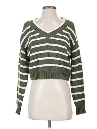 Pre-owned American Eagle Outfitters Pullover Sweater In Green