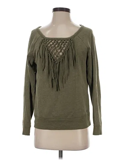 Pre-owned American Eagle Outfitters Pullover Sweater In Green