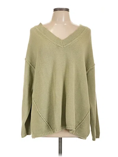 Pre-owned American Eagle Outfitters Pullover Sweater In Green