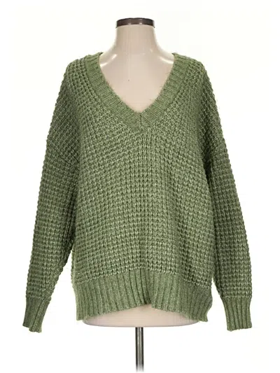 Pre-owned American Eagle Outfitters Pullover Sweater In Green