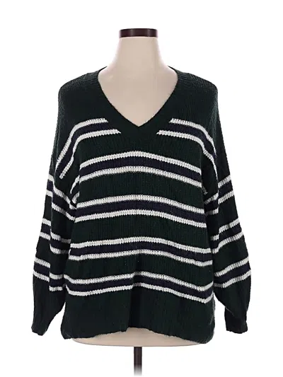 Pre-owned American Eagle Outfitters Pullover Sweater In Green