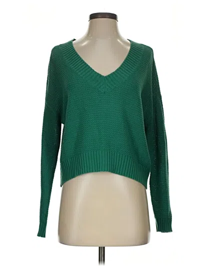 Pre-owned American Eagle Outfitters Pullover Sweater In Green
