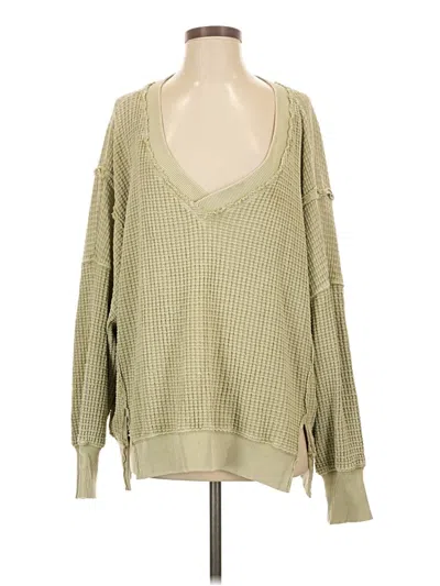 Pre-owned American Eagle Outfitters Pullover Sweater In Green