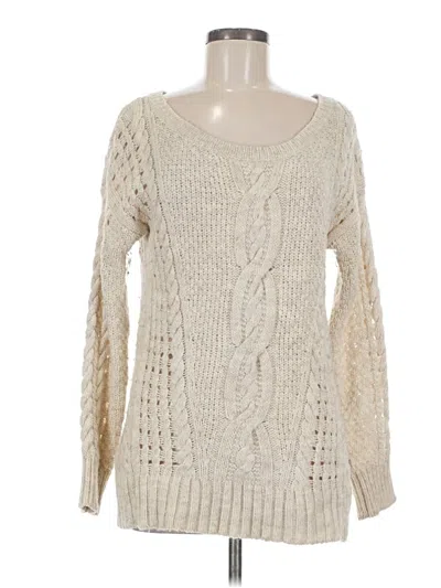 Pre-owned American Eagle Outfitters Pullover Sweater In Ivory