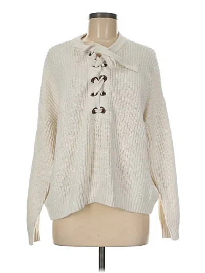 Pre-owned American Eagle Outfitters Pullover Sweater In Ivory