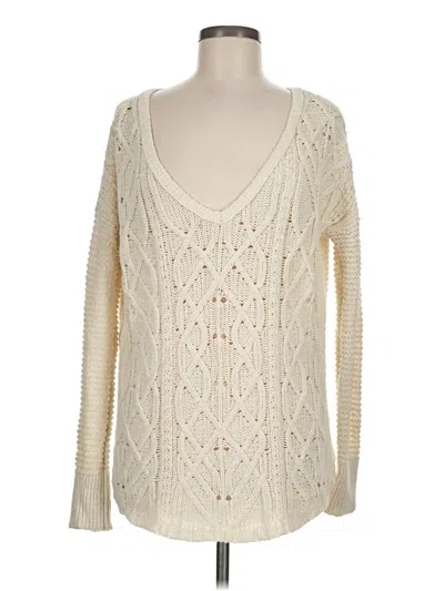 Pre-owned American Eagle Outfitters Pullover Sweater In Ivory