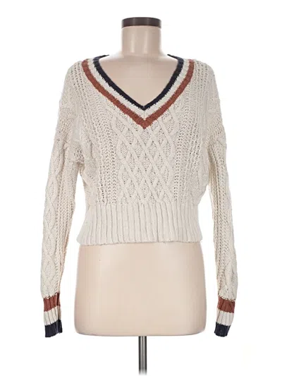 Pre-owned American Eagle Outfitters Pullover Sweater In Ivory