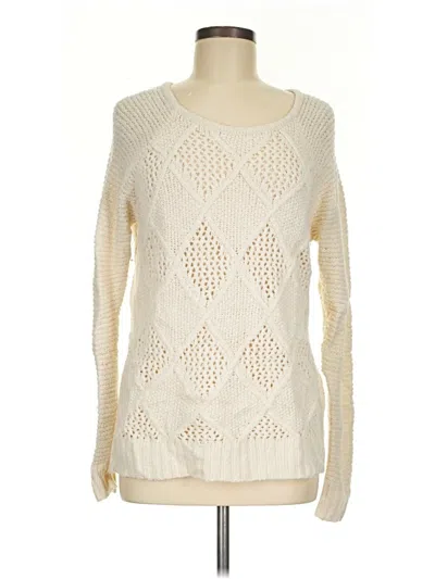 Pre-owned American Eagle Outfitters Pullover Sweater In Ivory