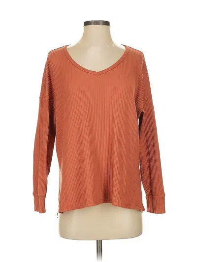 Pre-owned American Eagle Outfitters Pullover Sweater In Orange