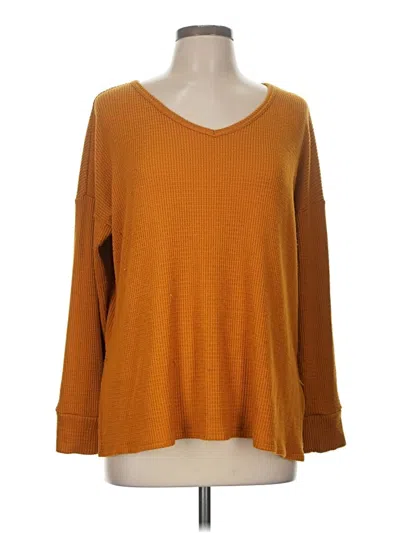 Pre-owned American Eagle Outfitters Pullover Sweater In Orange