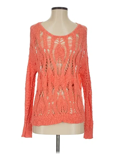 Pre-owned American Eagle Outfitters Pullover Sweater In Orange