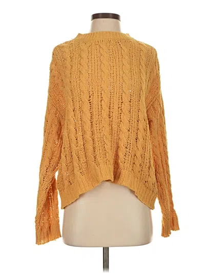 Pre-owned American Eagle Outfitters Pullover Sweater In Orange
