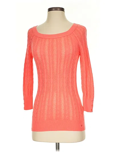 Pre-owned American Eagle Outfitters Pullover Sweater In Orange