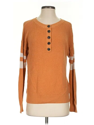 Pre-owned American Eagle Outfitters Pullover Sweater In Orange
