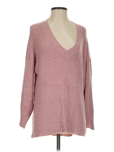 Pre-owned American Eagle Outfitters Pullover Sweater In Pink