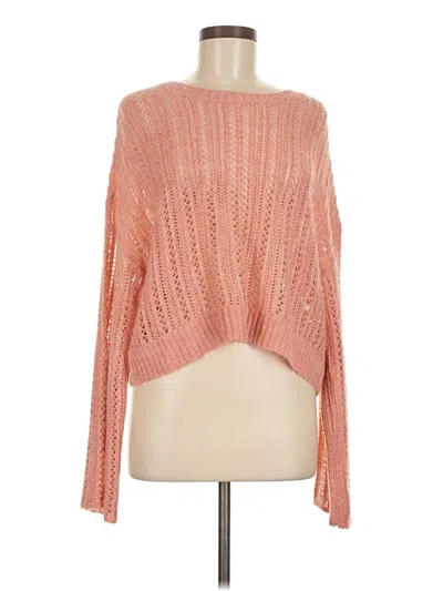 Pre-owned American Eagle Outfitters Pullover Sweater In Pink