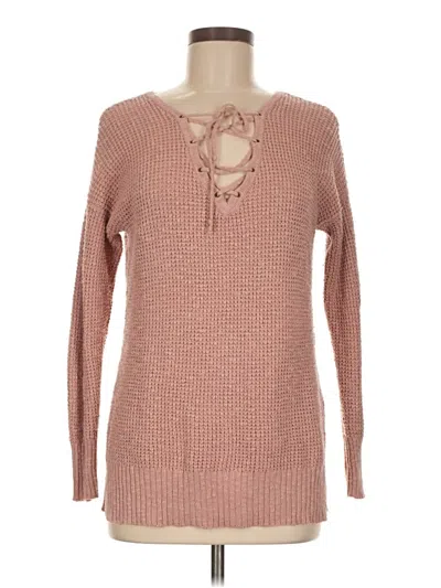 Pre-owned American Eagle Outfitters Pullover Sweater In Pink