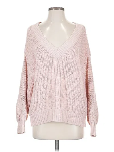 Pre-owned American Eagle Outfitters Pullover Sweater In Pink