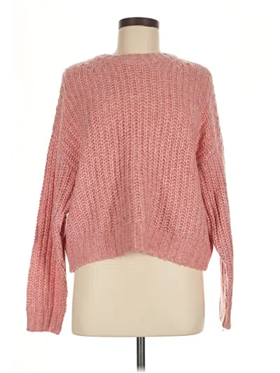 Pre-owned American Eagle Outfitters Pullover Sweater In Pink