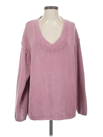 Pre-owned American Eagle Outfitters Pullover Sweater In Pink