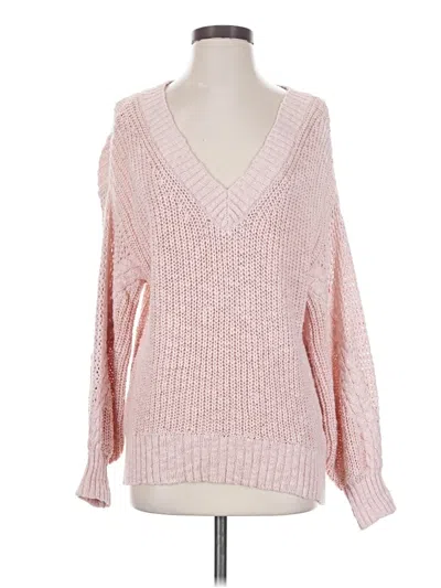 Pre-owned American Eagle Outfitters Pullover Sweater In Pink
