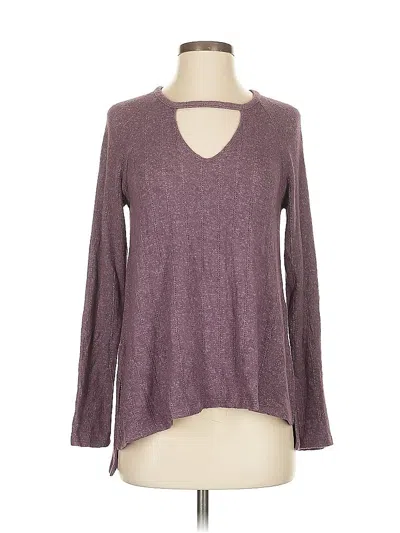 Pre-owned American Eagle Outfitters Pullover Sweater In Purple
