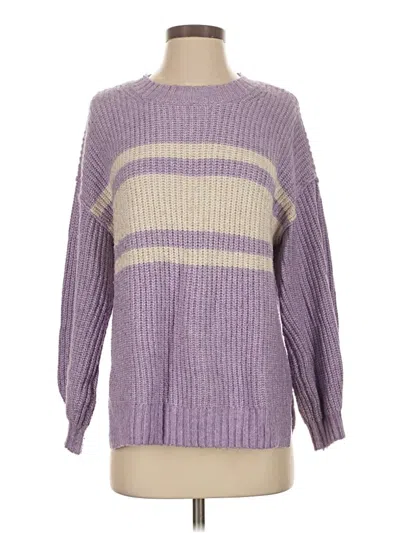 Pre-owned American Eagle Outfitters Pullover Sweater In Purple