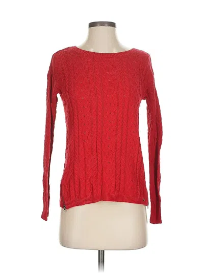 Pre-owned American Eagle Outfitters Pullover Sweater In Red