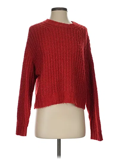 Pre-owned American Eagle Outfitters Pullover Sweater In Red