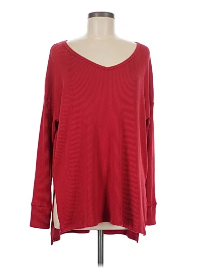 Pre-owned American Eagle Outfitters Pullover Sweater In Red