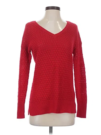 Pre-owned American Eagle Outfitters Pullover Sweater In Red