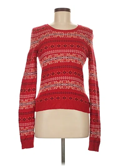 Pre-owned American Eagle Outfitters Pullover Sweater In Red
