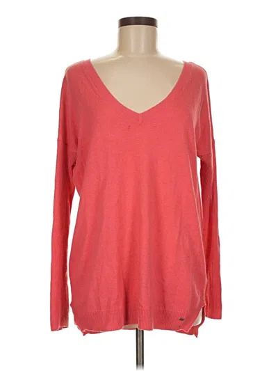 Pre-owned American Eagle Outfitters Pullover Sweater In Red