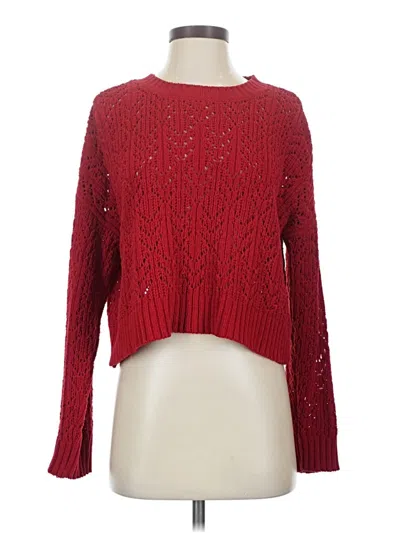 Pre-owned American Eagle Outfitters Pullover Sweater In Red