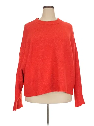 Pre-owned American Eagle Outfitters Pullover Sweater In Red