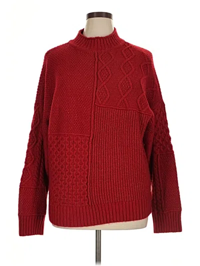 Pre-owned American Eagle Outfitters Pullover Sweater In Red