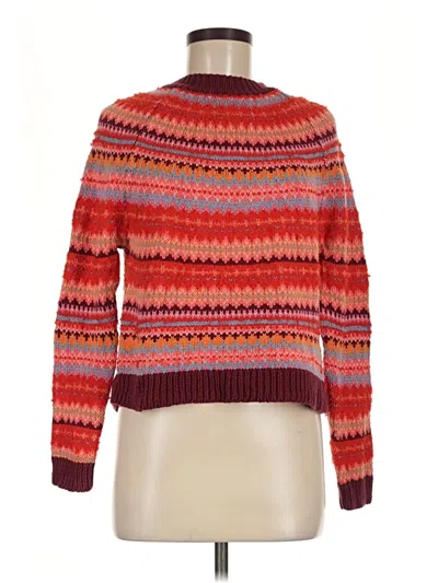 Pre-owned American Eagle Outfitters Pullover Sweater In Red