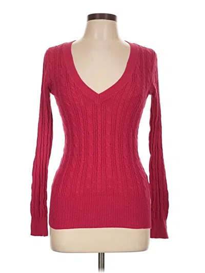 Pre-owned American Eagle Outfitters Pullover Sweater In Red