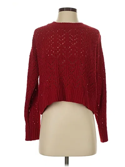 Pre-owned American Eagle Outfitters Pullover Sweater In Red