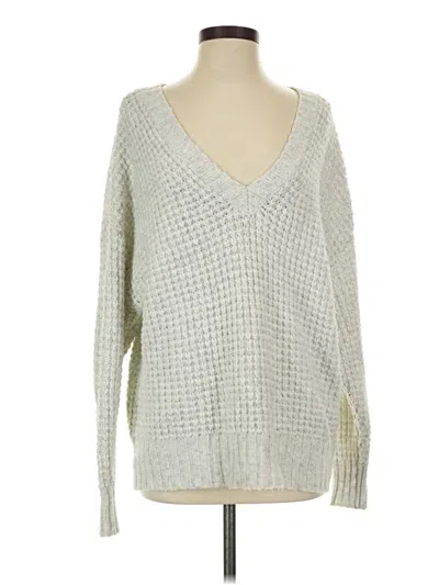 Pre-owned American Eagle Outfitters Pullover Sweater In Silver