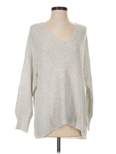 Pre-owned American Eagle Outfitters Pullover Sweater In Silver