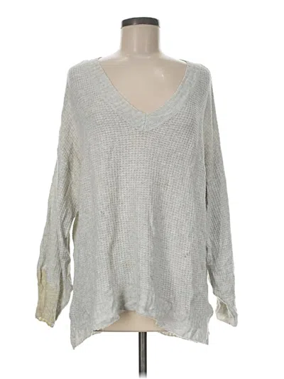 Pre-owned American Eagle Outfitters Pullover Sweater In Silver