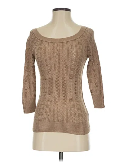 Pre-owned American Eagle Outfitters Pullover Sweater In Tan