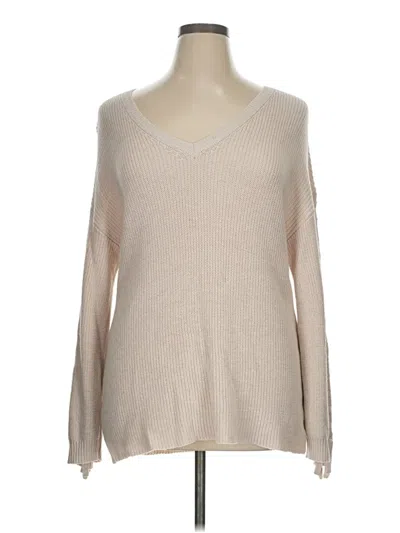 Pre-owned American Eagle Outfitters Pullover Sweater In Tan