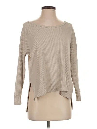 Pre-owned American Eagle Outfitters Pullover Sweater In Tan