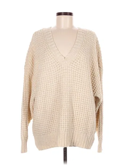 Pre-owned American Eagle Outfitters Pullover Sweater In Tan