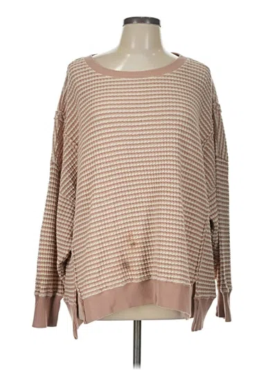 Pre-owned American Eagle Outfitters Pullover Sweater In Tan