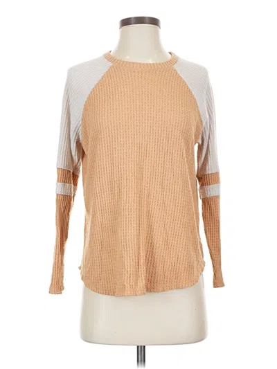 Pre-owned American Eagle Outfitters Pullover Sweater In Tan